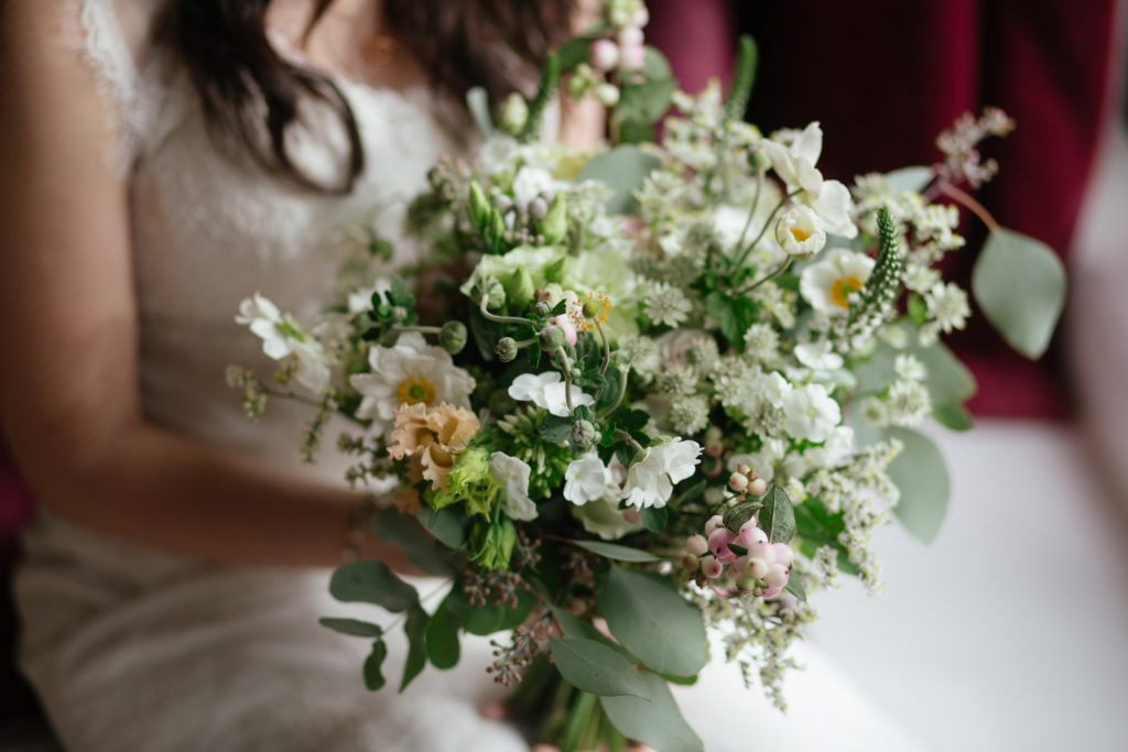 Rustic flower bouquet
