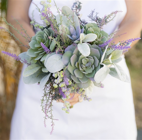 Lavender and succulent Bouquet