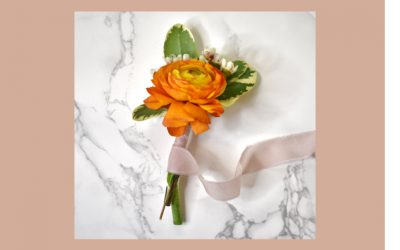 Romantic Ranunculus Boutonniere