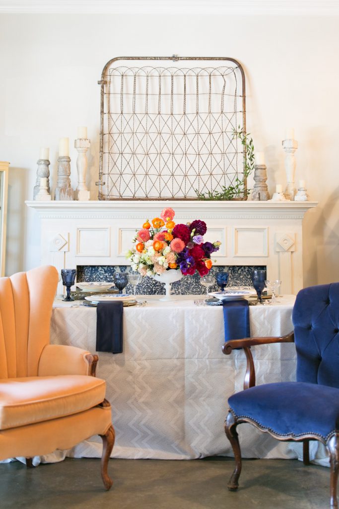 Vintage wedding ideas with DIY flowers by Blooms by the Box