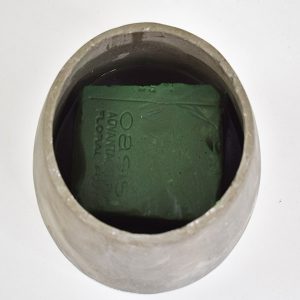 floral foam in container