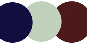 Blooms by the Box navy, sage green, marsala palette