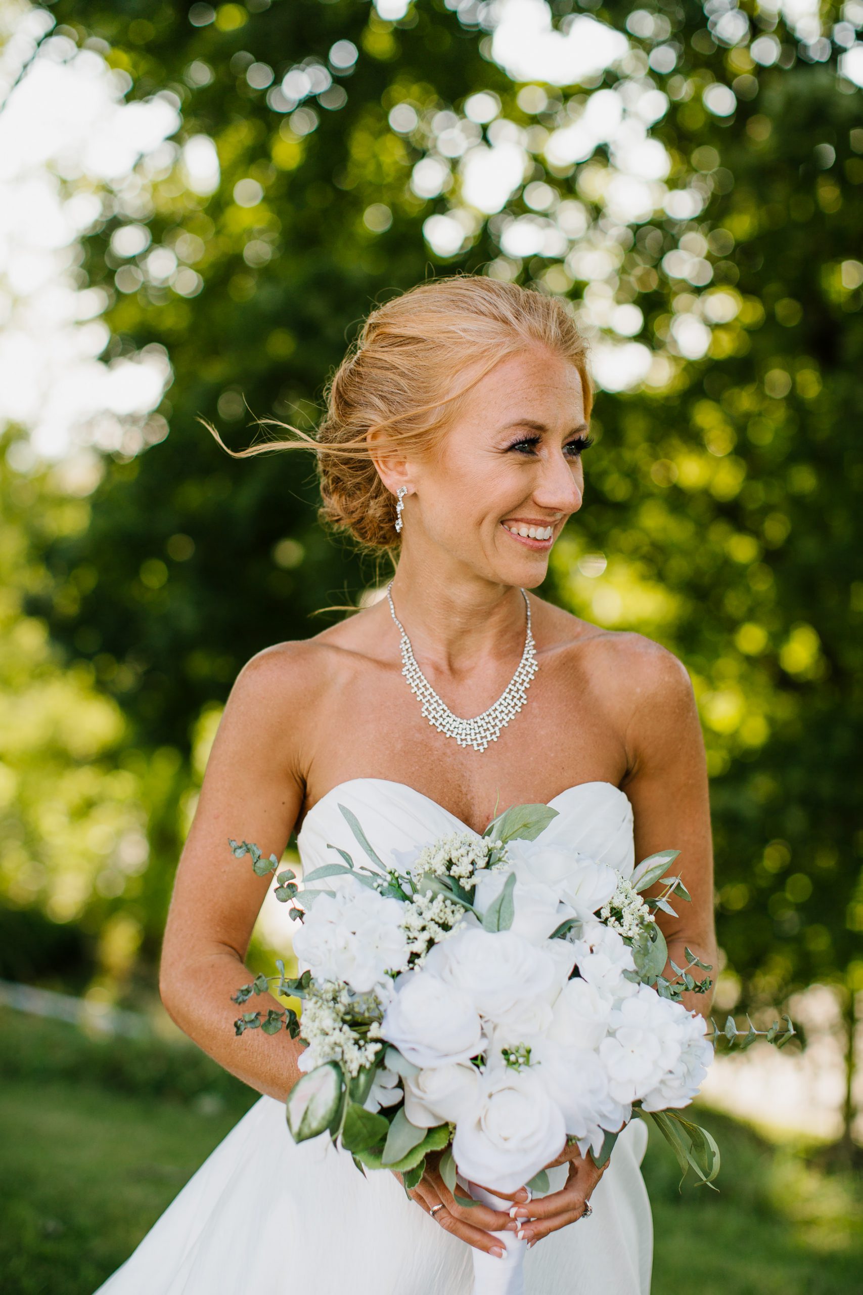 Winter Wedding Trends Monochromatic Bride