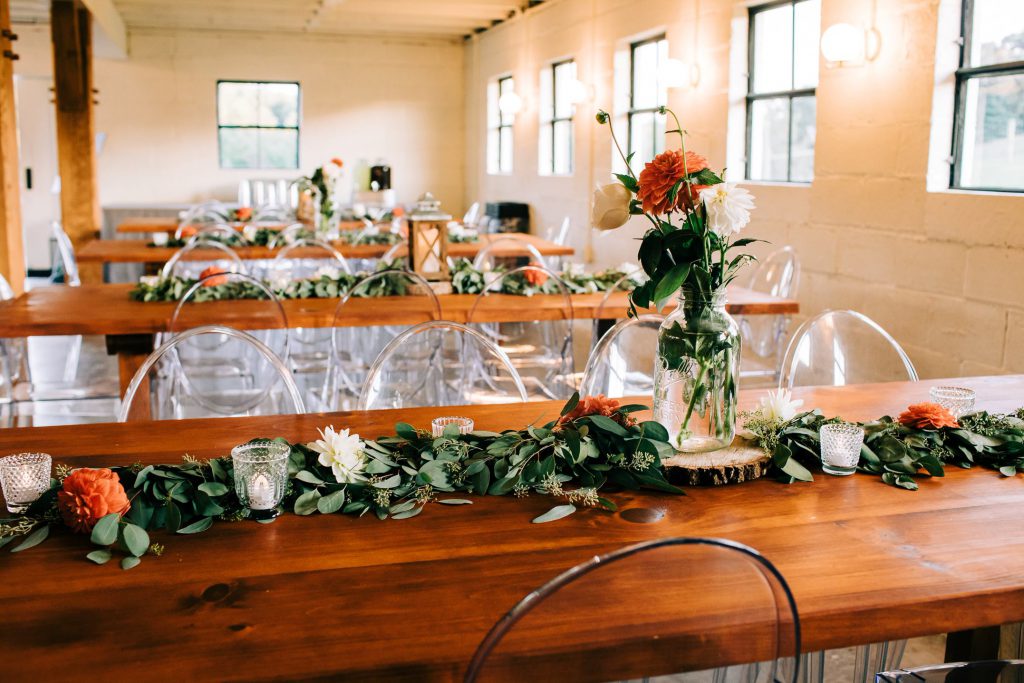 Wedding table settings