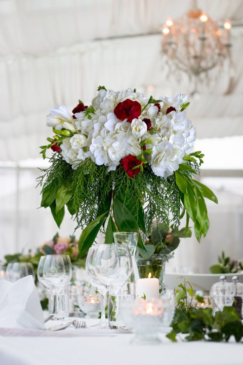 Tall Trumpet Vase Centerpiece Tutorial