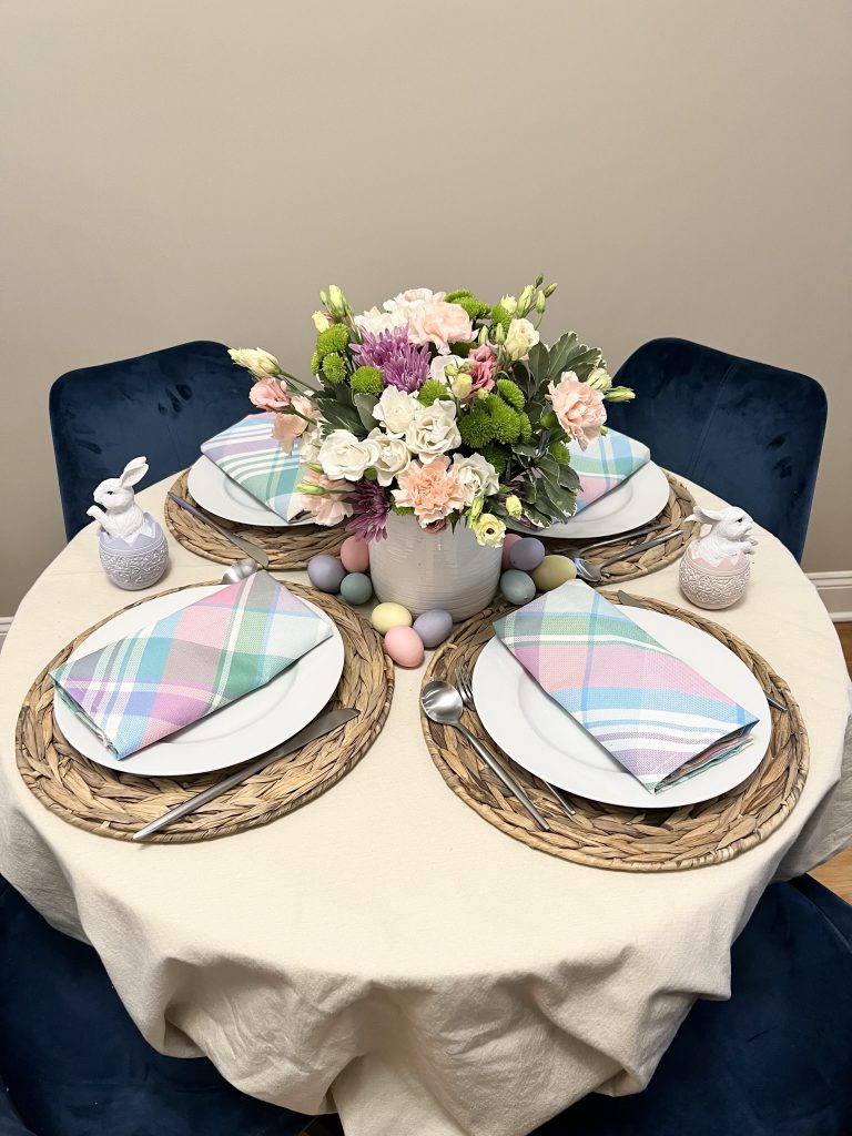 DIY Easter centerpeice flowers