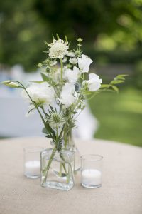 Glass Square Bottles for Bud Vases