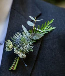 Thistle & Greenery Boutonniere