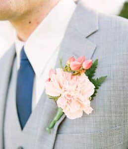 Pink Carnation Boutonniere