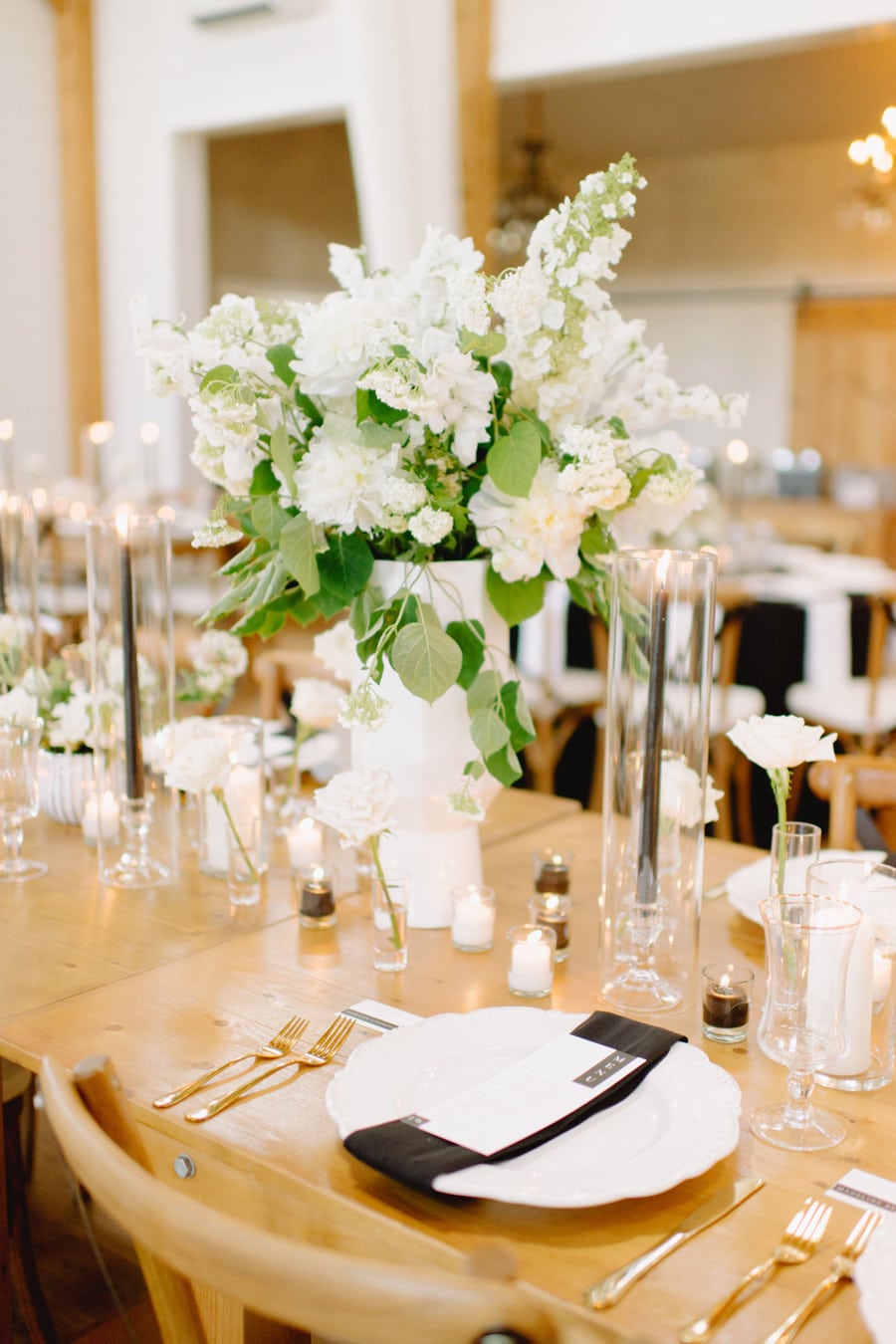 Tall White Floral Centerpieces