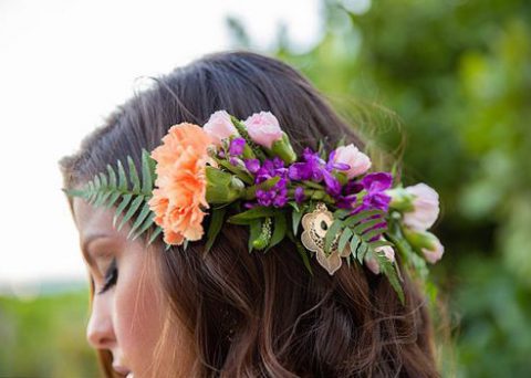 Wedding Hairstyles with Flowers Blooms By The Box
