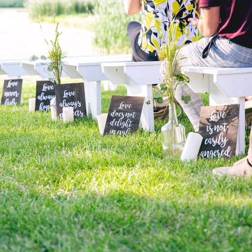 Wedding Ceremony Love Signs