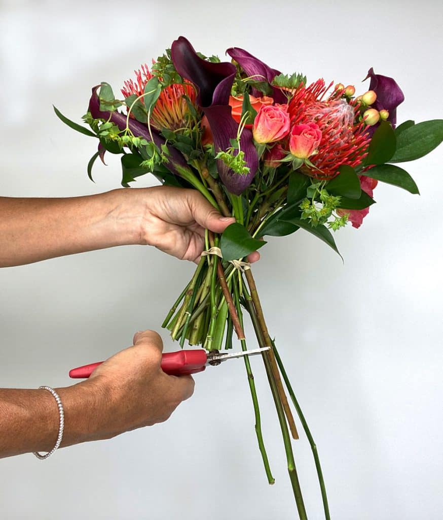 Cutting Bouquet Stems