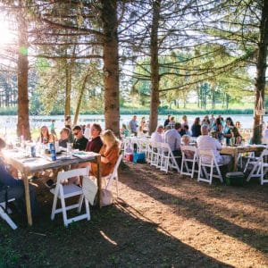 Rustic Boho Wedding Dinner