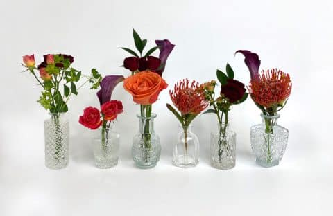 Fall Flowers and Bud Vases