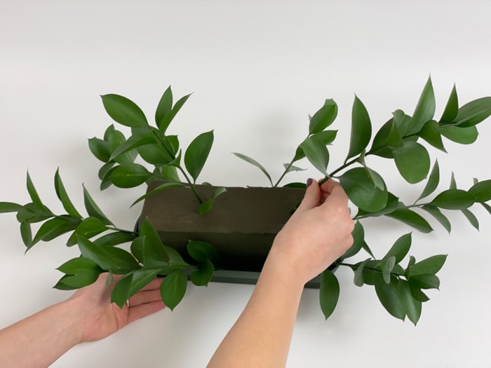 Adding Greenery Centerpiece