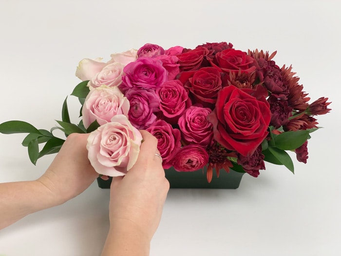 Adding Light Pink Spray Roses
