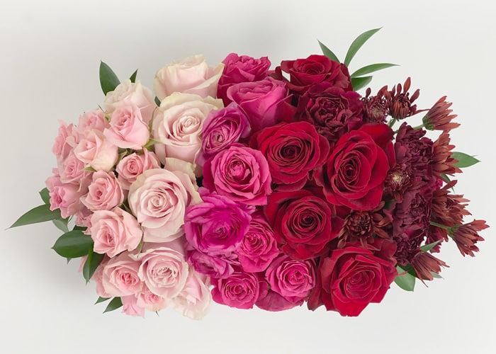 Final Top Ombre Flower Centerpiece