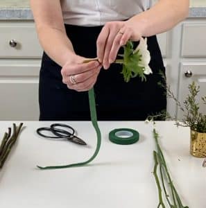 Wrapping Flower Stem