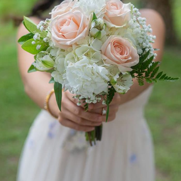 Hydrangeas + Roses + Carnation Bouquet