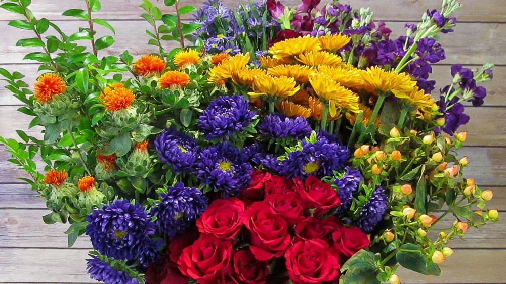 Triadic Color Flowers