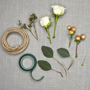 boutonniere supplies for option 2