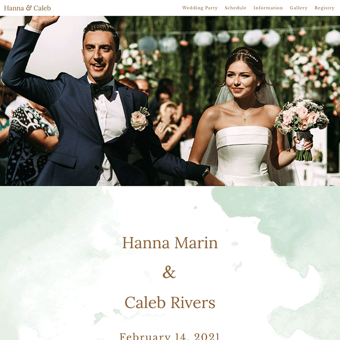 Shop-Wedsites Wedsites bride and groom