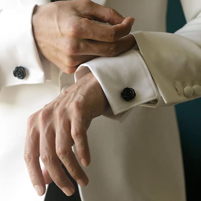 Black Rose Cufflinks 