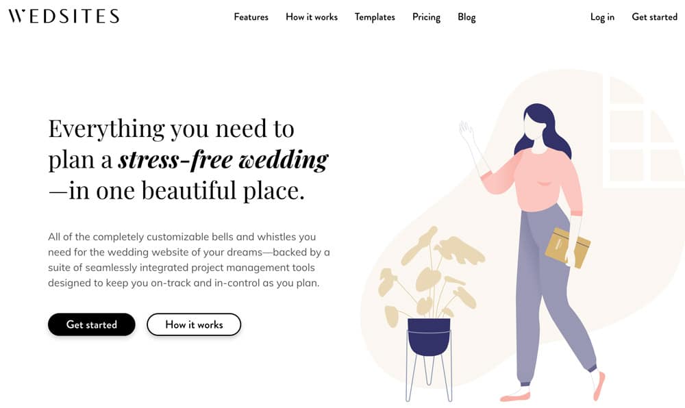 Stay organized with this wedding site