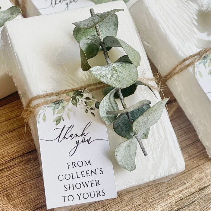 Eucalyptus Greenery Bridal Shower Wedding Soap Favors