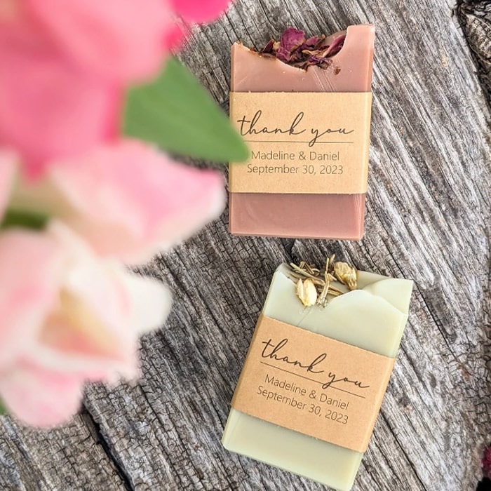 Personalized Wedding Favour Soaps or Bridal Shower Party 