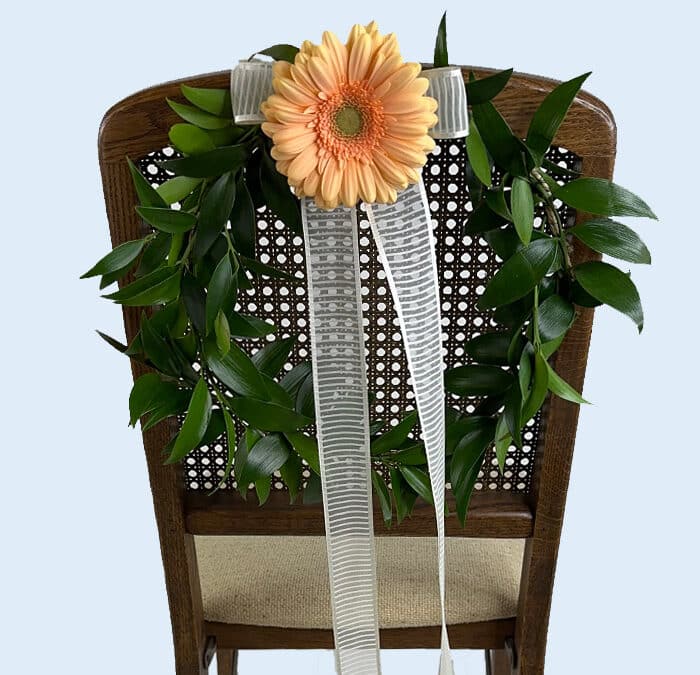 Flower Wreath for Wedding Chairs