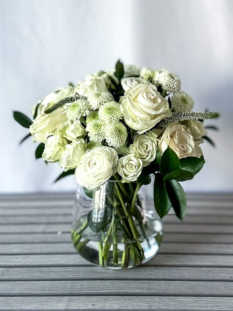 Classic White Wedding Flower DIY Centerpiece