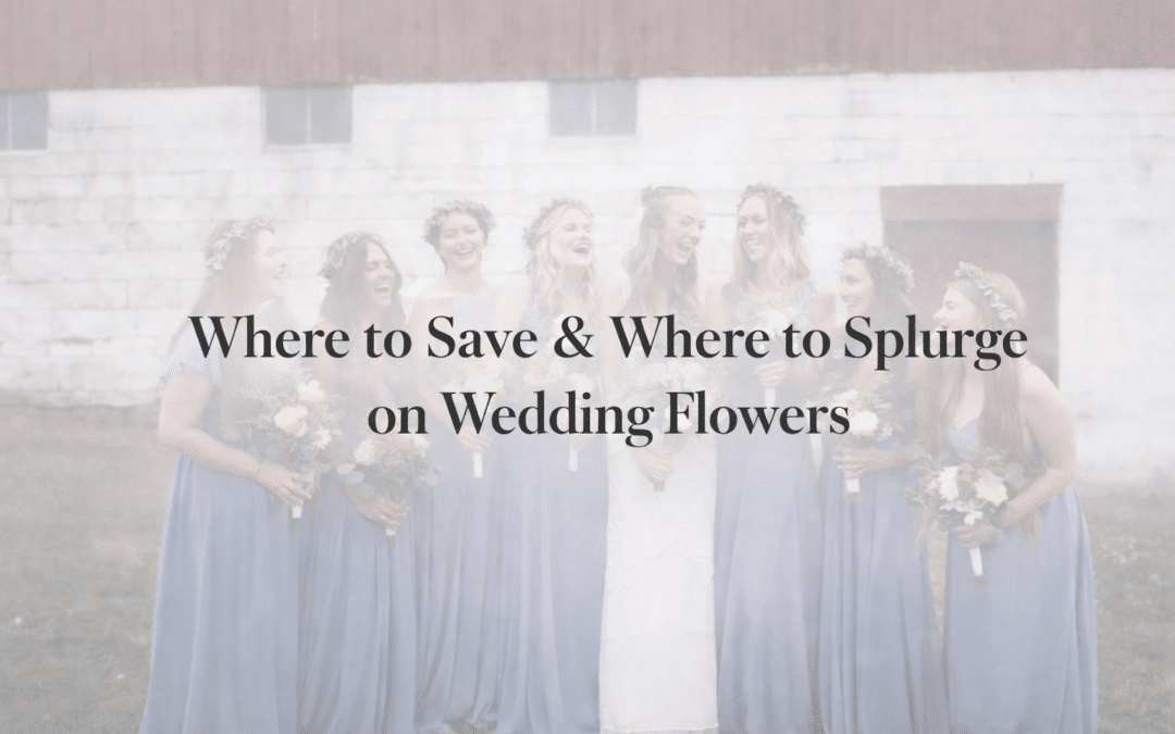 Save vs. splurge on your wedding flowers.