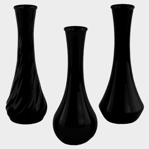 Wholesale Black 9" Bud Vases (6) Blooms by the Box